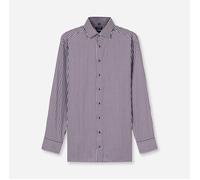 OLYMP Herren Oberhemd Langarm 120984,Block Streifen,Modern Fit 20,New Kent,aubergine 98,40
