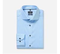 OLYMP Luxor Modern Fit Hemd bleu, Gestreift