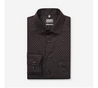 OLYMP Hemd Herren Comfort Fit Langarm Baumwolle blau, 43