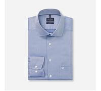 Businesshemd OLYMP "OLYMP Luxor, modern fit, Global Kent", Herren, Gr. 48, Normaler Arm, royal, 100% Baumwolle, Hemden (57274443-48) royal