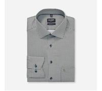OLYMP Luxor Modern Fit Hemd grau, Bedruckt