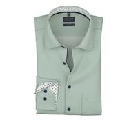 Businesshemd OLYMP "OLYMP Luxor, modern fit, New Kent", Herren, Gr. 42, Normaler Arm, grün, 100% Baumwolle, Hemden (94311613-42) grün