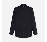 Businesshemd OLYMP "OLYMP Luxor, Modern Fit, New Kent", Herren, Gr. 42, Normaler Arm, schwarz (marine), 100% Baumwolle, Hemden (31211839-42) marine