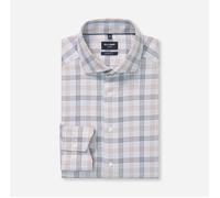 Businesshemd OLYMP "OLYMP Luxor, modern fit, Businesshemd, Royal Kent", Jungen, Gr. 42, Normaler Arm, silbergrau, 100% Baumwolle, Hemden (89246847-42) silbergrau