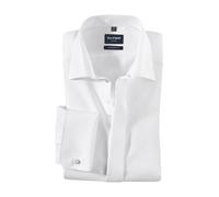 OLYMP Hemd Herren Umschlagmanschetten Baumwolle weiß, 38