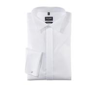 OLYMP Herren Smokinghemd Luxor Modern Fit Weiß Größe 40 Umschlagmanschetten 100% Baumwolle