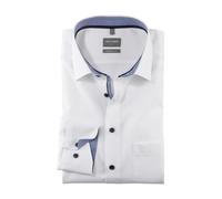 OLYMP Herren Businesshemd Langarm Luxor,Einfarbig,Comfort fit,New Kent,Weiss 00,43