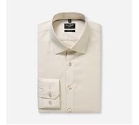 Businesshemd OLYMP "OLYMP No. Six, super slim, Kent", Herren, Gr. 38, Normaler Arm, beige, 97% Baumwolle, 3% Elastolefin, Hemden (38283455-38) beige