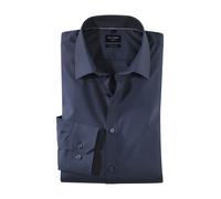OLYMP Hemd Herren Slim Fit Langarm Baumwoll-Stretch blau, 44