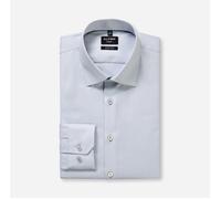 Businesshemd OLYMP "OLYMP No. Six, super slim, Kent", Herren, Gr. 40, Normaler Arm, silbergrau, 97% Baumwolle, 3% Elastolefin, Hemden (48190539-40) silbergrau