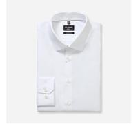 OLYMP Hemd Herren Slim Fit Langarm Baumwoll-Stretch weiß, 39