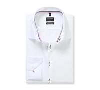 OLYMP Hemd No. Six Super Slim - Weiß - Kentkragen - 100% Baumwolle - Gr. 41