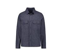 OLYMP Casual Regular Fit Leinenhemd marine, Einfarbig
