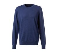 OLYMP Pullover Herren Regular Fit Rundhals Merinowolle blau, XXL