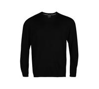 OLYMP Herren Pullover V-Ausschnitt Casual.Strick,Single Jersey,Regular fit,schwarz 68,3XL