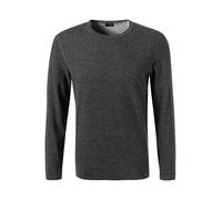 Rundhalspullover OLYMP "OLYMP Strick Casual", Herren, Gr. XXL (52), grau (anthrazit), Obermaterial: 100% Baumwolle, schmal, Rundhals, Pullover Rundhalspullover, Crew Neck (50035212-XXL)