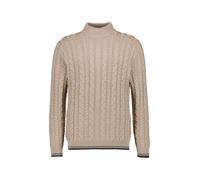 OLYMP Pullover Herren Slim Fit Rundhals beige, XL