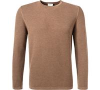 OLYMP Pullover Herren Slim Fit Rundhals Mikrofaser braun, XXL