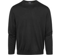 OLYMP Herren Pullover Rundhals Casual.Strick,Single Jersey,Regular fit,schwarz 68,3XL