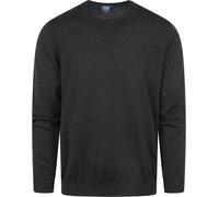 Olymp Pullover O-Hals Wolle Dunkelgrau - Größe 4XL Grau 4XL