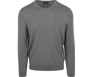 Olymp Pullover O-Hals Wolle Grau - Größe 4XL Grau 4XL