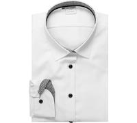 OLYMP Regular Fit Bluse weiss, Einfarbig