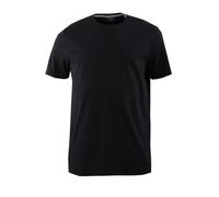 OLYMP T-Shirt Herren Regular Fit Kurzarm Rundhals Baumwolle schwarz, S