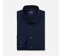 OLYMP SATIN LANGARM HEMD MODERN FIT KOBALT - 41 - L