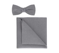 OLYMP Set Fliege, Einstecktuch marine, Gemustert