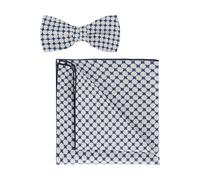 OLYMP Set Fliege, Einstecktuch natur, Gemustert