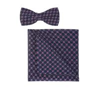 OLYMP Set Fliege, Einstecktuch rose, Gemustert