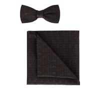 OLYMP Set Fliege, Einstecktuch rot, Gepunktet