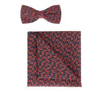 OLYMP Set Fliege, Einstecktuch sienna, Bedruckt