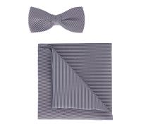 OLYMP Set Fliege, Einstecktuch taupe, Kariert