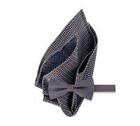 OLYMP Set Schleife + Einstecktuch Herren braun, One Size