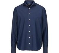 OLYMP SIGNATURE Casual, Premium Hemd, tailored fit, Blau, Haifisch, 38 (8590141438)