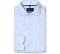 OLYMP SIGNATURE Casual Tailored Fit Hemd bleu, Bedruckt