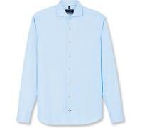 OLYMP SIGNATURE Casual Tailored Fit Hemd bleu, Einfarbig
