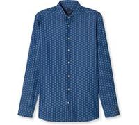 OLYMP SIGNATURE Casual, Premium Hemd, tailored fit, Blau, Haifisch, 44 (8583741444)