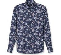 OLYMP SIGNATURE Casual Tailored Fit Flanellhemd nachtblau, Bedruckt