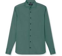 OLYMP SIGNATURE Soft Business Tailored Fit Hemd oliv, Einfarbig