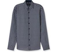 OLYMP SIGNATURE Casual, Premium Leinenhemd, Tailored Fit, Blau, Kent, 45 (8520141445)