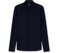 OLYMP SIGNATURE Casual Tailored Fit Leinenhemd blau, Faux-uni