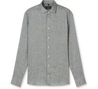 OLYMP SIGNATURE Casual Tailored Fit Leinenhemd lindgrün, Faux-uni