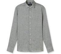 OLYMP SIGNATURE Casual Tailored Fit Leinenhemd lindgrün, Faux-uni