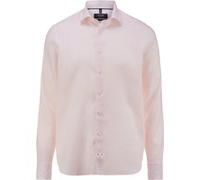 OLYMP SIGNATURE Casual Tailored Fit Leinenhemd rose, Gestreift