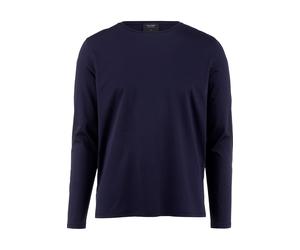 OLYMP SIGNATURE Casual Regular Fit Longsleeve marine, Einfarbig