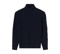 OLYMP SIGNATURE Casual Regular Fit Pullover nachtblau, Zopfmuster