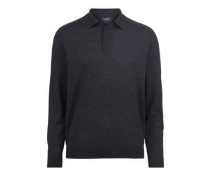 OLYMP SIGNATURE Casual Regular Fit Strickpolo anthrazit, Einfarbig