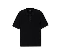 OLYMP SIGNATURE Casual Regular Fit Strickpolo schwarz, Einfarbig